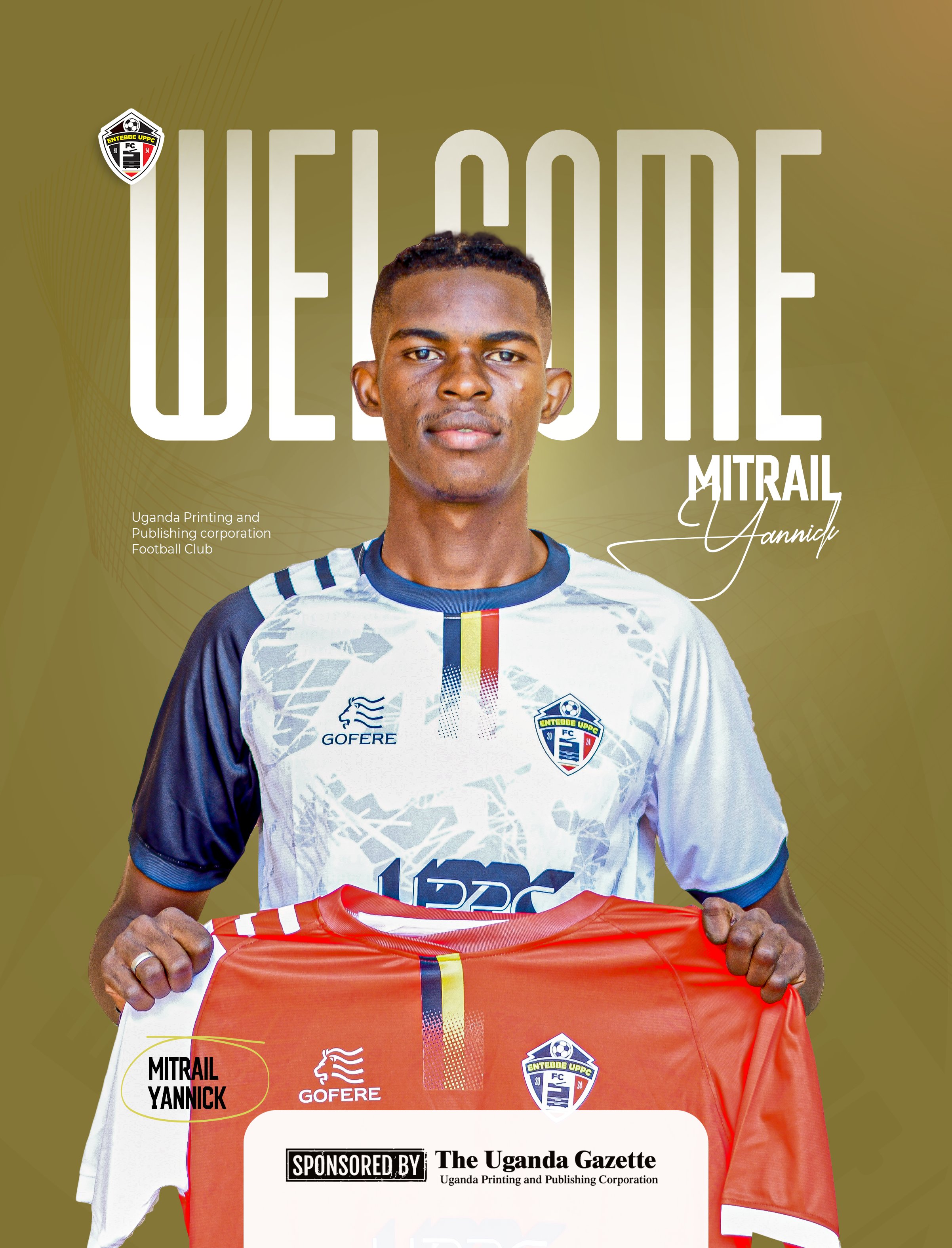 Entebbe UPPC FC Strengthens Squad with Signing of Congolese Defender Yannick Mitrail
