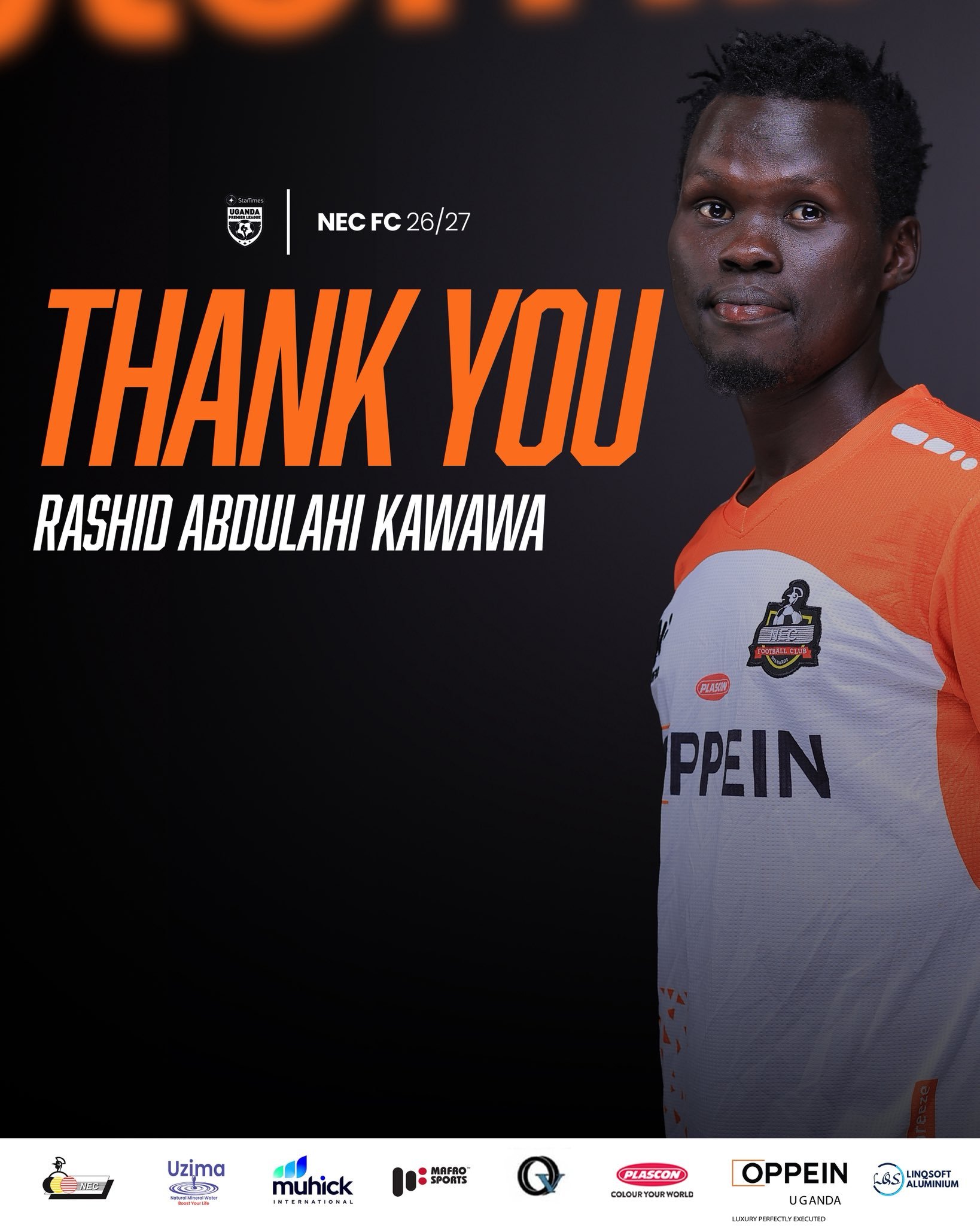 Abdulahi Rashid Kawawa Leaves NEC FC Amid Lugazi and Express Interest